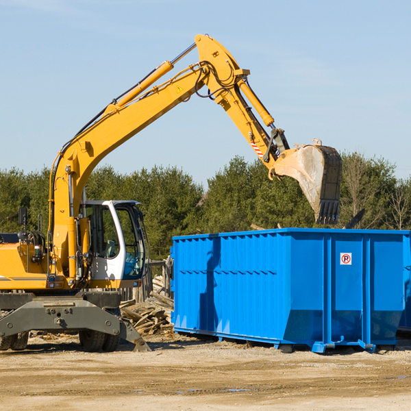 what happens if the residential dumpster is damaged or stolen during rental in Danube Minnesota